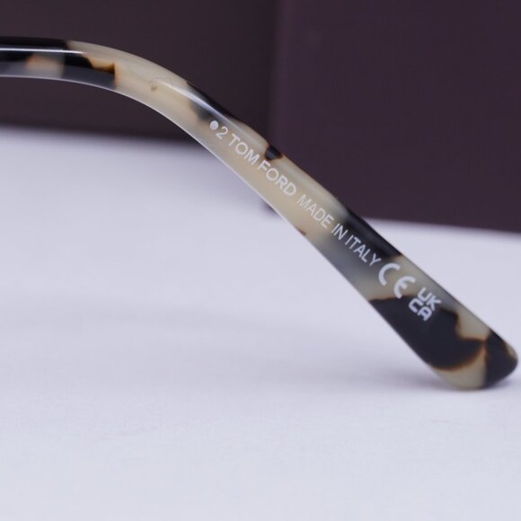 Tom Ford FT5915-B 005 Square Eyeglasses 53mm - Black/Havana - Picture 6 of 10